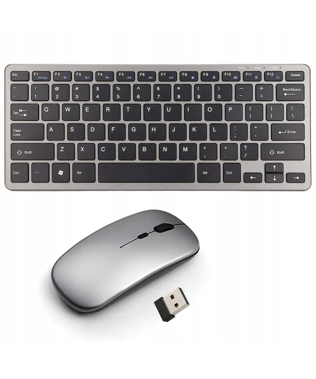 Belaidė klaviatūra ir pelė Alogy Bluetooth USB rinkinys kompiuteriui nešiojamam kompiuteriui PC