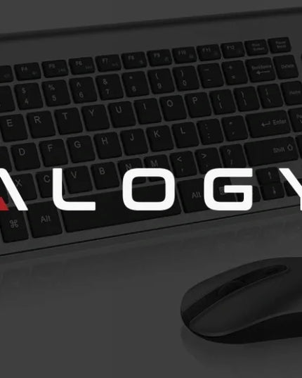 Belaidė klaviatūra ir pelė Alogy Bluetooth USB rinkinys kompiuteriui nešiojamam kompiuteriui PC