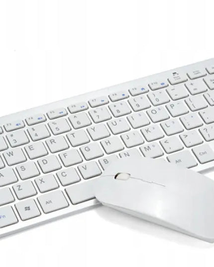 Belaidė klaviatūra ir pelė Zenwire rinkinys USB Mini Slim nešiojamam kompiuteriui TV PC