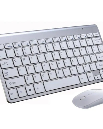 Belaidė klaviatūra ir pelė Zenwire rinkinys USB Mini Slim nešiojamam kompiuteriui TV PC