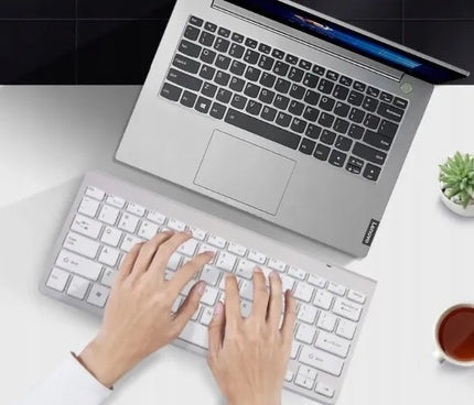 Belaidė klaviatūra ir pelė Zenwire rinkinys USB Mini Slim nešiojamam kompiuteriui TV PC