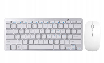 Belaidė klaviatūra ir pelė Zenwire rinkinys USB Mini Slim nešiojamam kompiuteriui TV PC