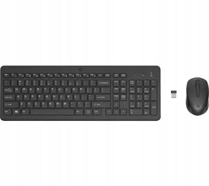 Belaidė klaviatūros ir pelės komplektas HP 330 USB juodas biurui