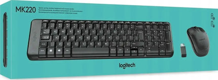 Belaidė klaviatūros ir pelės komplektas Logitech MK220 Wireless Combo