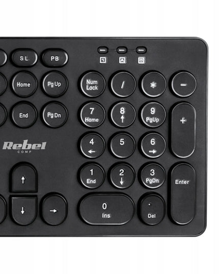 Belaidė klaviatūros ir pelės rinkinys Rebel WS400