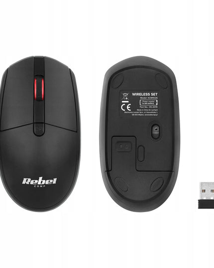 Belaidė klaviatūros ir pelės rinkinys Rebel WS400