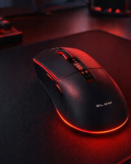 Belaidė kompiuterinė žaidimų pelė, optinė, USB, BT, RGB, 2.4G
