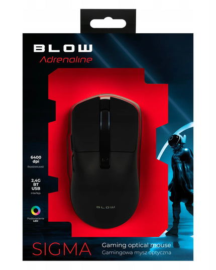 Belaidė kompiuterinė žaidimų pelė, optinė, USB, BT, RGB, 2.4G