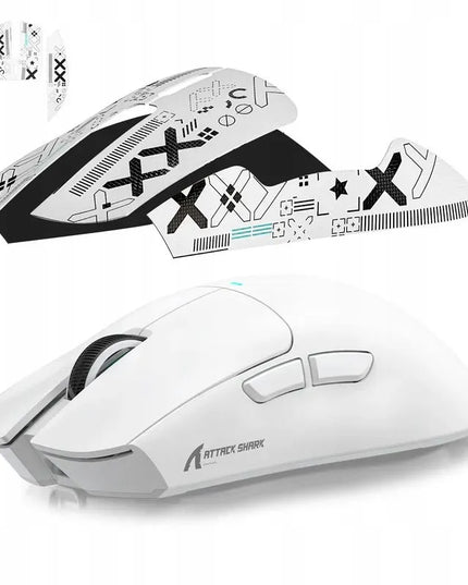 Belaidė kompiuterio pelė Attack Shark X11 balta + Grip Tape optinė