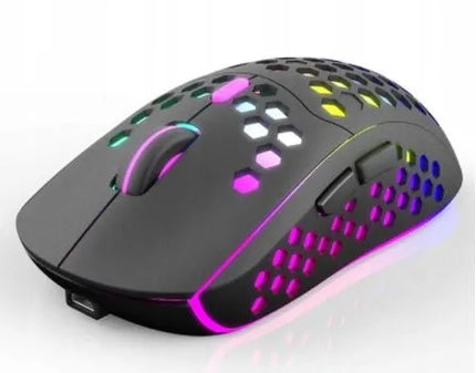 Belaidė LED RGB žaidimų pelė 1600 DPI S52 - Black
