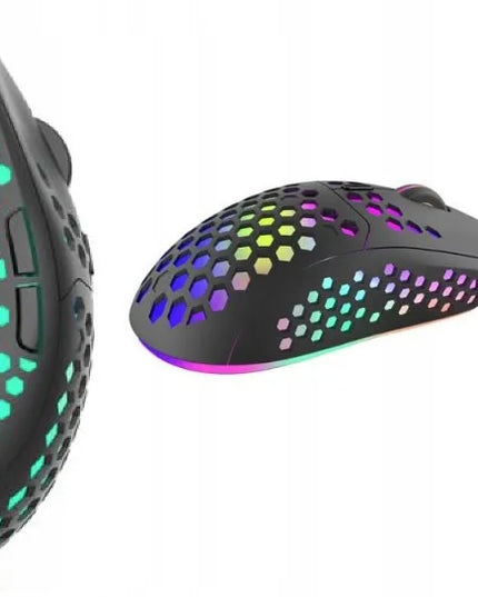 Belaidė LED RGB žaidimų pelė 1600 DPI S52 - Black