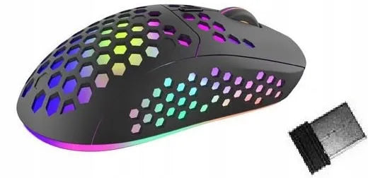 Belaidė LED RGB žaidimų pelė 1600 DPI S52 - Black