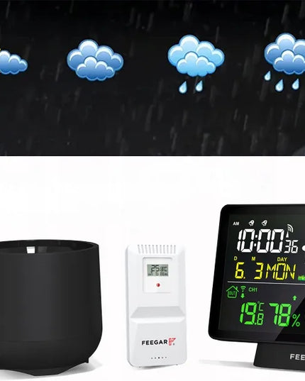 Belaidė meteorologinė stotelė Feegar Rain 7,5" su kritulių matuokliu
