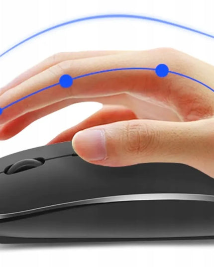 Belaidė optinė Bluetooth kompiuterinė pelė – tyli, su SilentTouch technologija