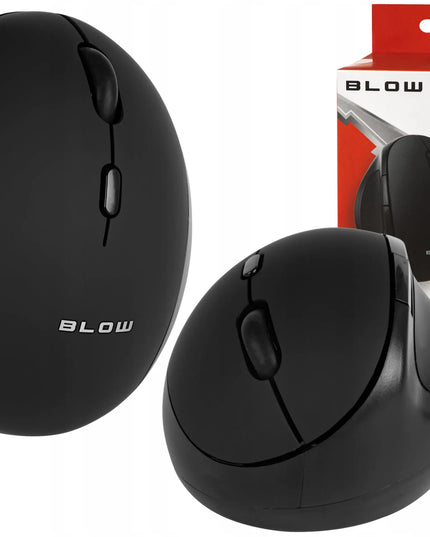 Belaidė optinė vertikali kompiuterio pelė Blow MB-50, juoda