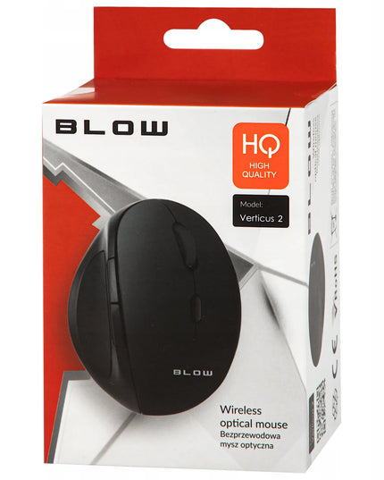 Belaidė optinė vertikali kompiuterio pelė Blow MB-50, juoda