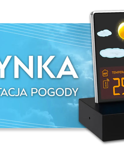 Belaidė orų stotelė Pogodynka su LED apšvietimu ir termometru