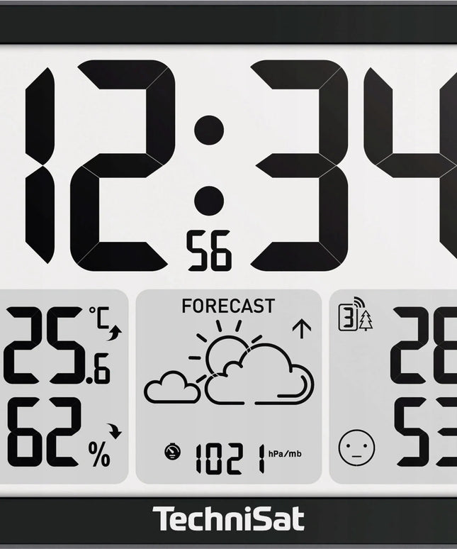 Belaidė orų stotelė su jutikliu ir termometru TechniSat IMETEO 310, juoda