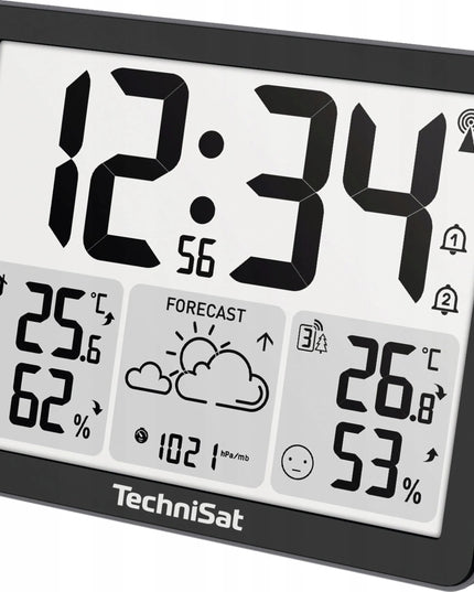 Belaidė orų stotelė su jutikliu ir termometru TechniSat IMETEO 310, juoda