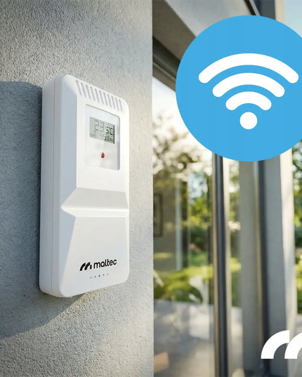 Belaidė orų stotelė WiFi su termometru, barometru ir jutikliu