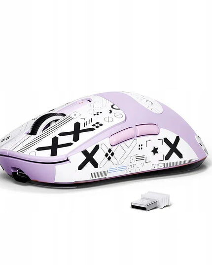 Belaidė pelė | Attack Shark X3 Purple | Grip Tape