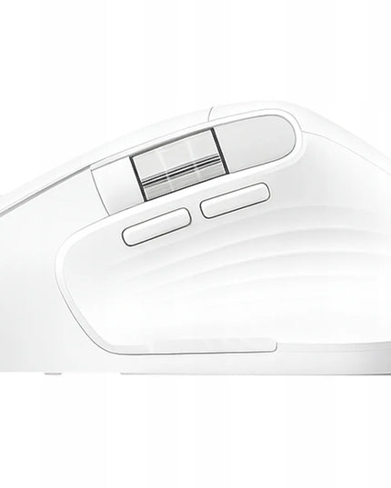 Belaidė pelė Triadyn NEREID, balta, 2 slinkties ratukai, Bluetooth, 3200 DPI
