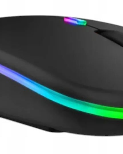 Belaidė RGB pelė su Bluetooth, tyli, skirta planšetėms, išmaniesiems televizoriams ir išmaniesiems telefonams