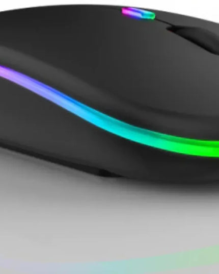 Belaidė RGB pelė su Bluetooth, tyli, skirta planšetėms, išmaniesiems televizoriams ir išmaniesiems telefonams