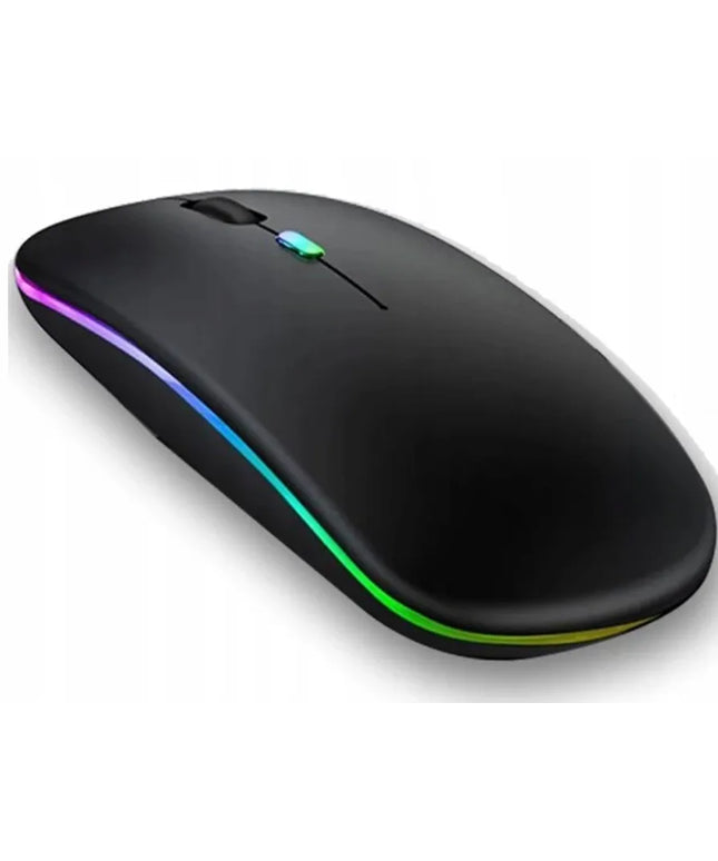 Belaidė RGB pelė su Bluetooth, tyli, skirta planšetėms, išmaniesiems televizoriams ir išmaniesiems telefonams