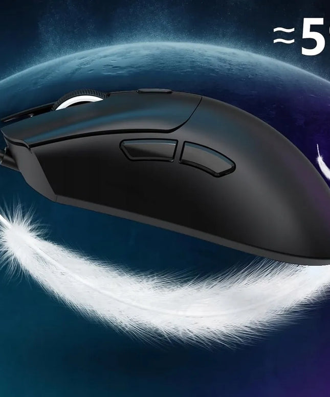 Belaidė žaidimų pelė Attack Shark R1 Tri-Mode, Juoda