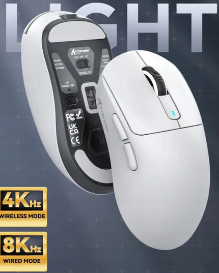 Belaidė žaidimų pelė ATTACK SHARK X3PRO, 4K/8K