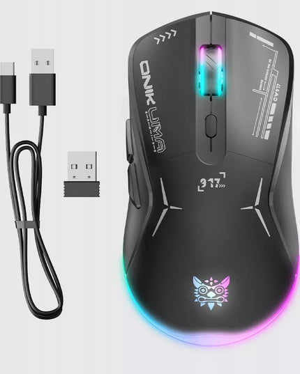 Belaidė žaidimų pelė ONIKUMA CW917 su RGB apšvietimu