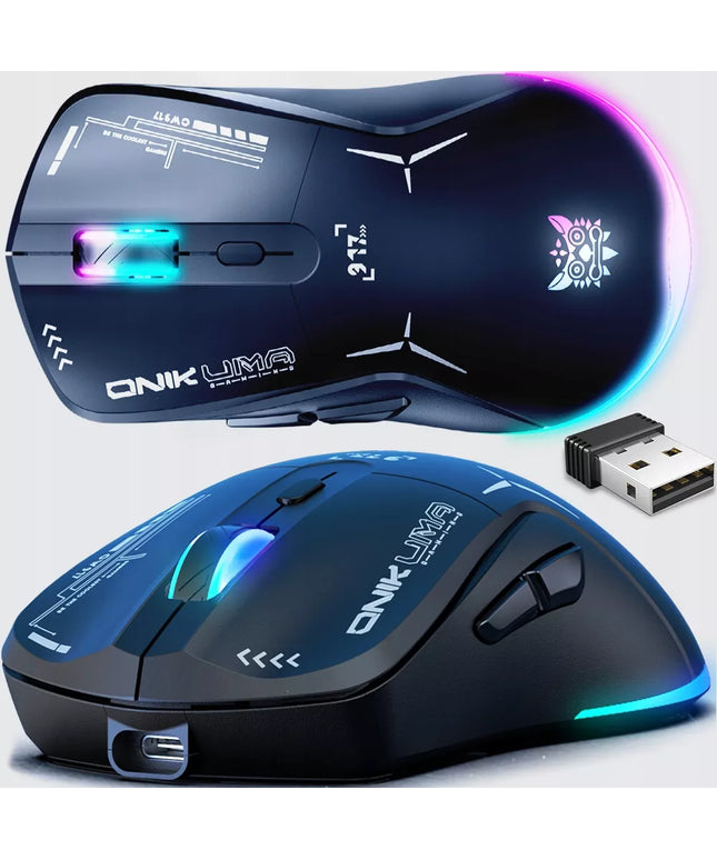 Belaidė žaidimų pelė ONIKUMA CW917 su RGB apšvietimu