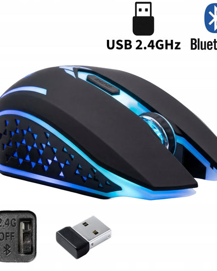 Belaidė žaidimų pelė PANTHERISE CORE X 3200DPI Bluetooth + radijo ryšys