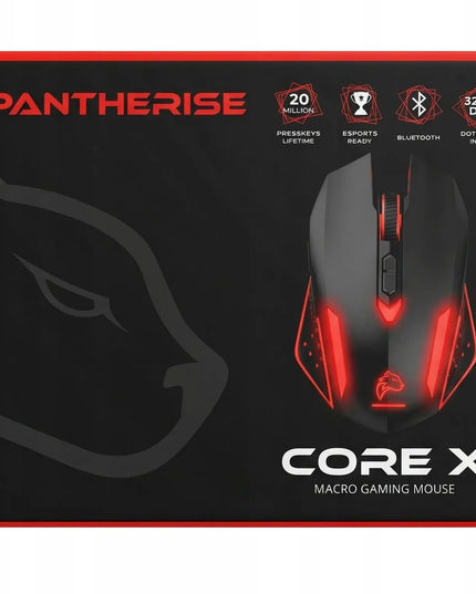 Belaidė žaidimų pelė PANTHERISE CORE X 3200DPI Bluetooth + radijo ryšys