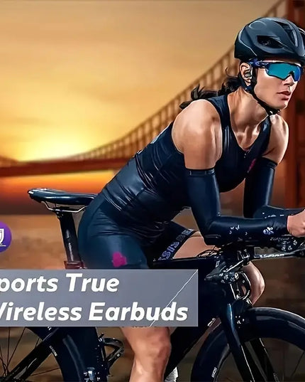 Belaidės ausinės su įmontuotu mikrofonu ir LED ekranu