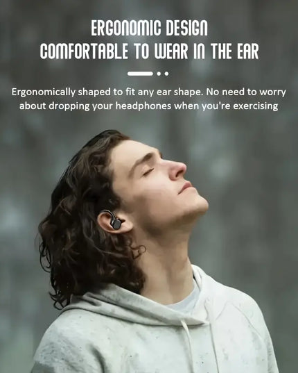 Belaidės ausinės su įmontuotu mikrofonu ir LED ekranu