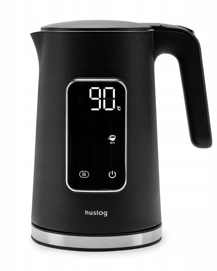 Belaidis elektrinis virdulys 2200W su jutikliniu skydeliu 1,7L, juodas, Huslog