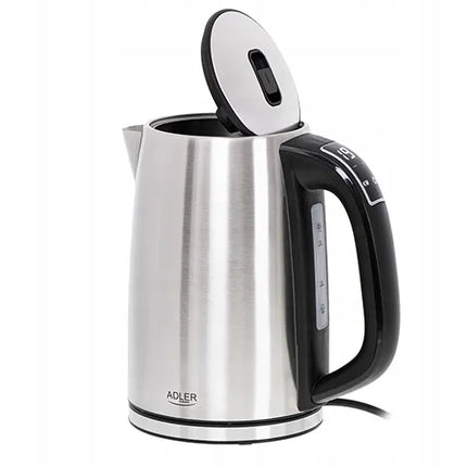 Belaidis elektrinis virdulys Adler 1,7L, metalinis, Strix, temperatūros reguliavimas