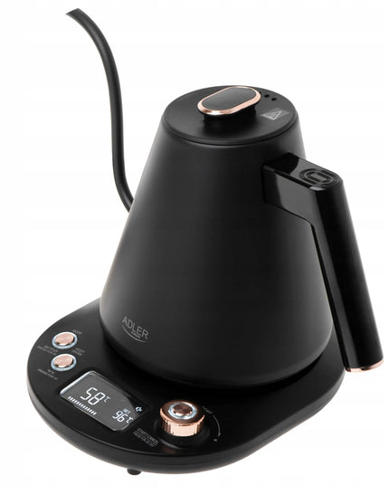 Belaidis elektrinis virdulys Adler Gooseneck 1L 1100W su temperatūros reguliavimu