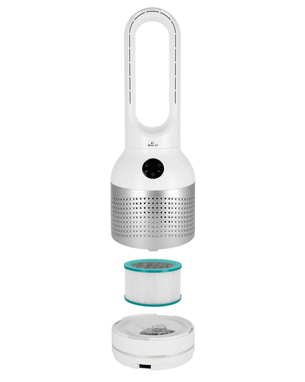 Belaidis grindinis koloninis ventiliatorius Mission Air AirLoop White 30W