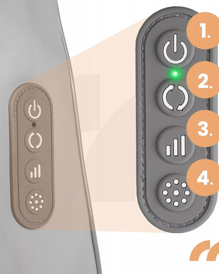 Belaidis kaklo, sprando ir nugaros masažuoklis Maltec PRO-Comfy25W Wireless Shiatsu