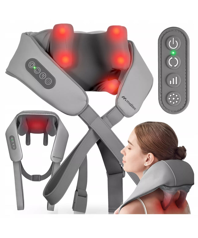 Belaidis kaklo, sprando ir nugaros masažuoklis Maltec PRO-Comfy25W Wireless Shiatsu