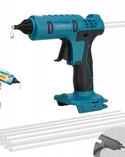 Belaidis karšto klijavimo pistoletas 11mm, suderinamas su Makita 20V + 10 klijų lazdelių