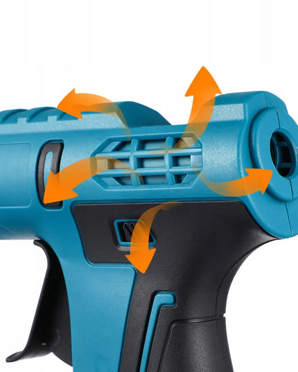 Belaidis karšto klijavimo pistoletas 11mm, suderinamas su Makita 20V + 10 klijų lazdelių