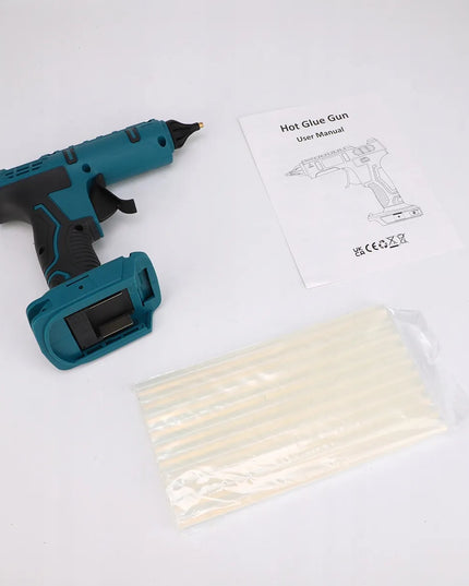 Belaidis karšto klijavimo pistoletas 11mm, suderinamas su Makita 20V + 10 klijų lazdelių