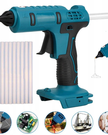 Belaidis karšto klijavimo pistoletas 11mm, suderinamas su Makita 20V + 10 klijų lazdelių