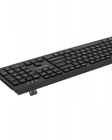 Belaidis klaviatūros ir pelės rinkinys BLOW, juodas, USB, ergonomiškas