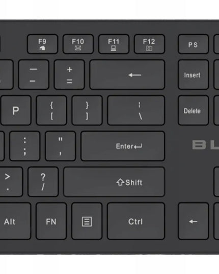 Belaidis klaviatūros ir pelės rinkinys BLOW, juodas, USB, ergonomiškas