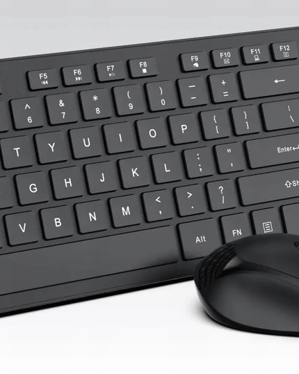 Belaidis klaviatūros ir pelės rinkinys BLOW, juodas, USB, ergonomiškas